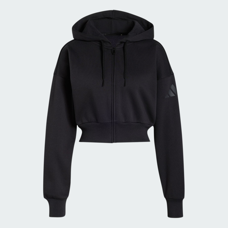 Essentials Contemporary Fleece Full Zipper Hooded Jacket 1