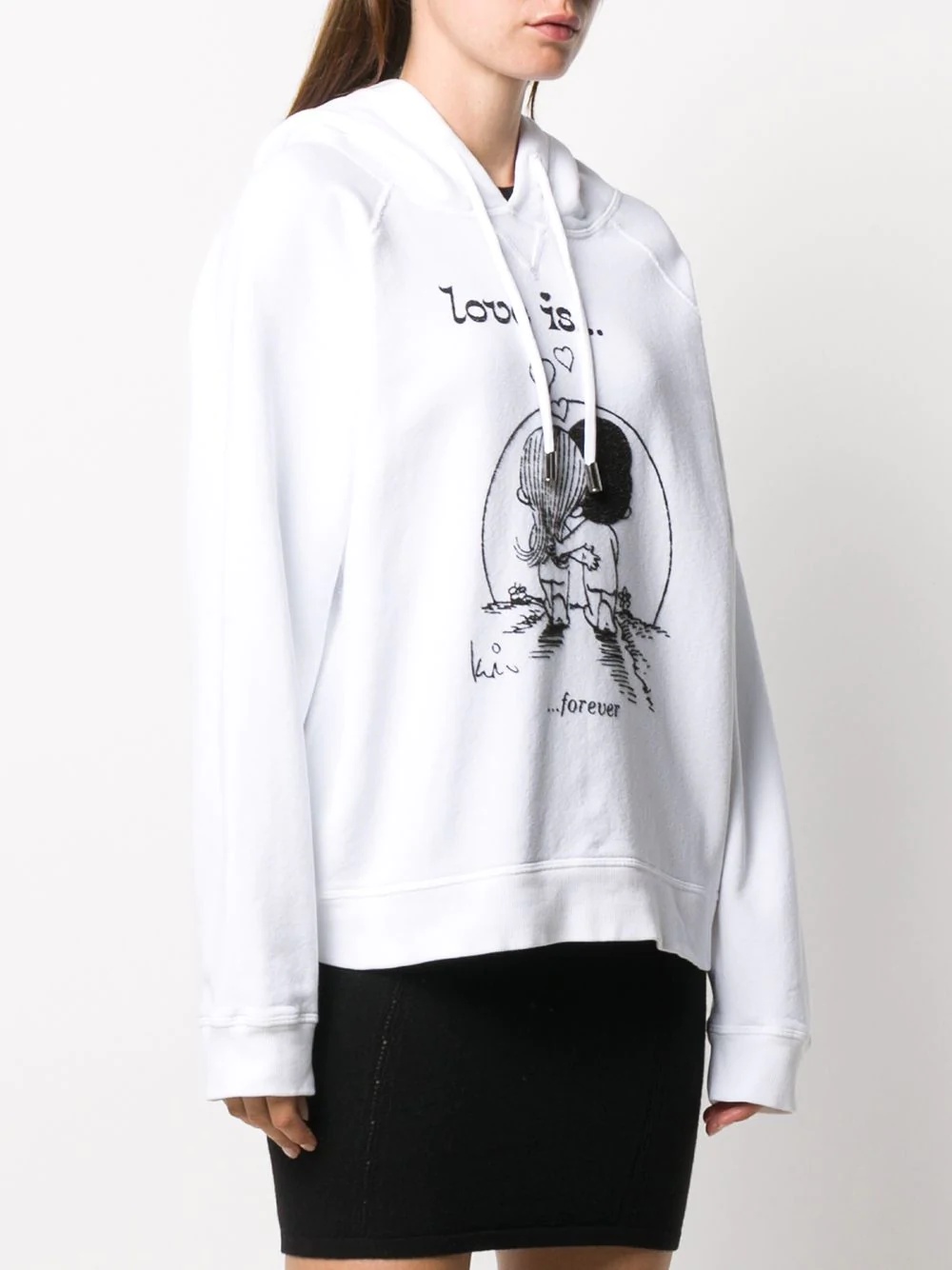 graphic-print drawstring hoodie - 3