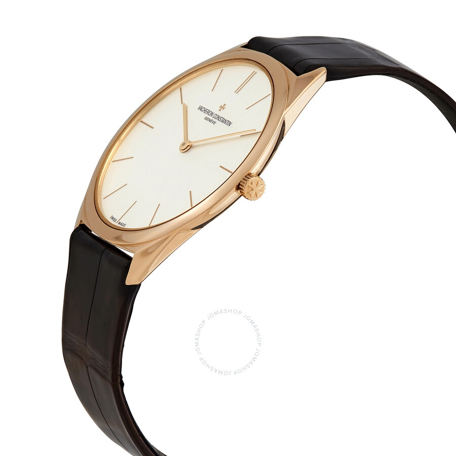 Vacheron Constantin Historiques Ultra Fine 1955 Silver Dial Black Leather Men's Watch 33155/000R-958 - 2
