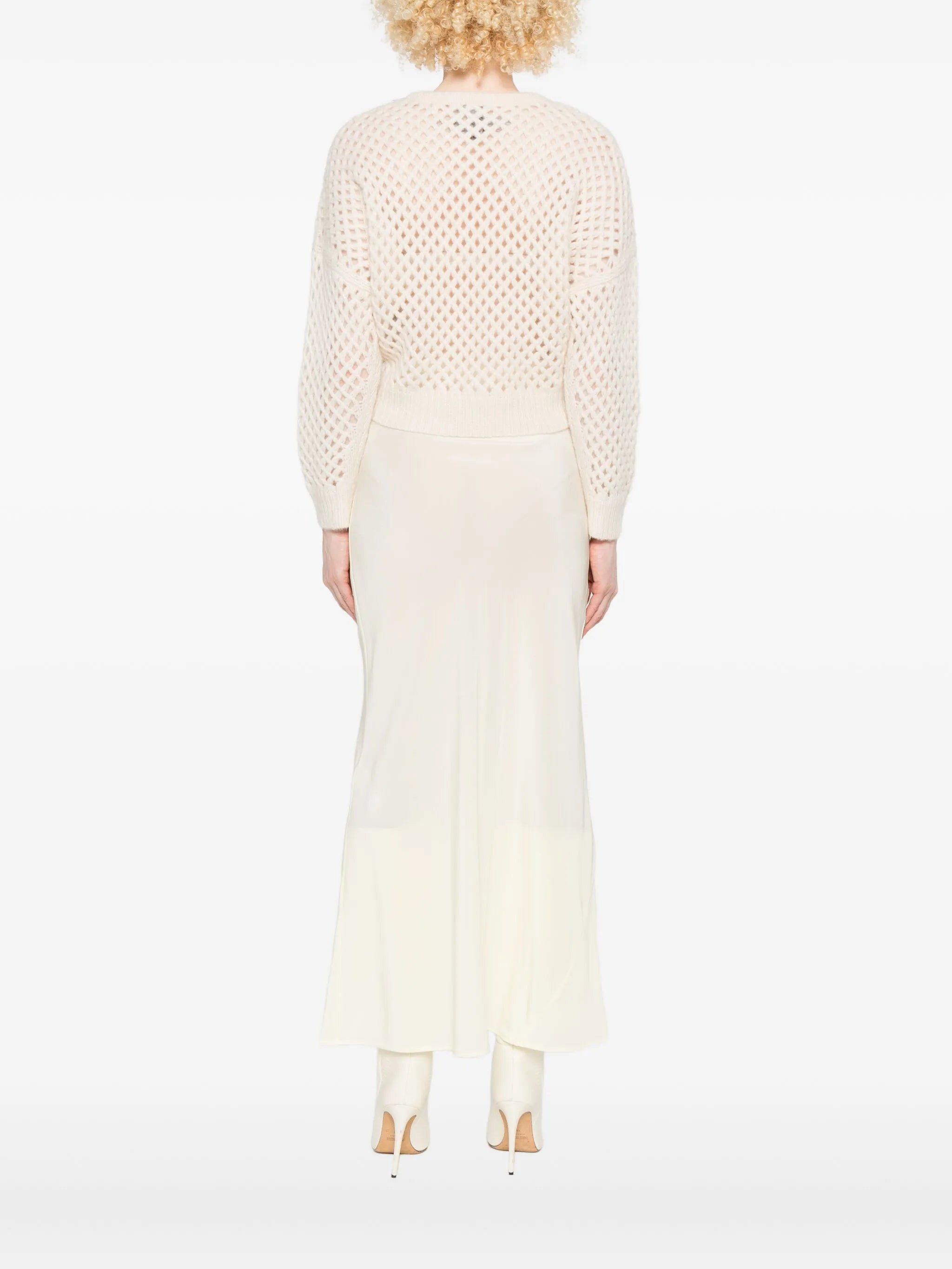 Max Mara Open-knit Long-sleeve Sweater - 4
