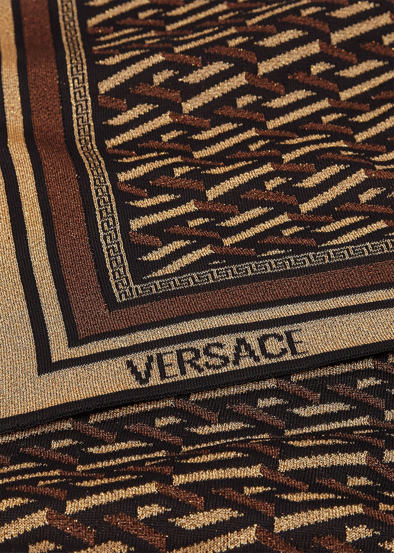 La Greca Metallic Wool Scarf 3