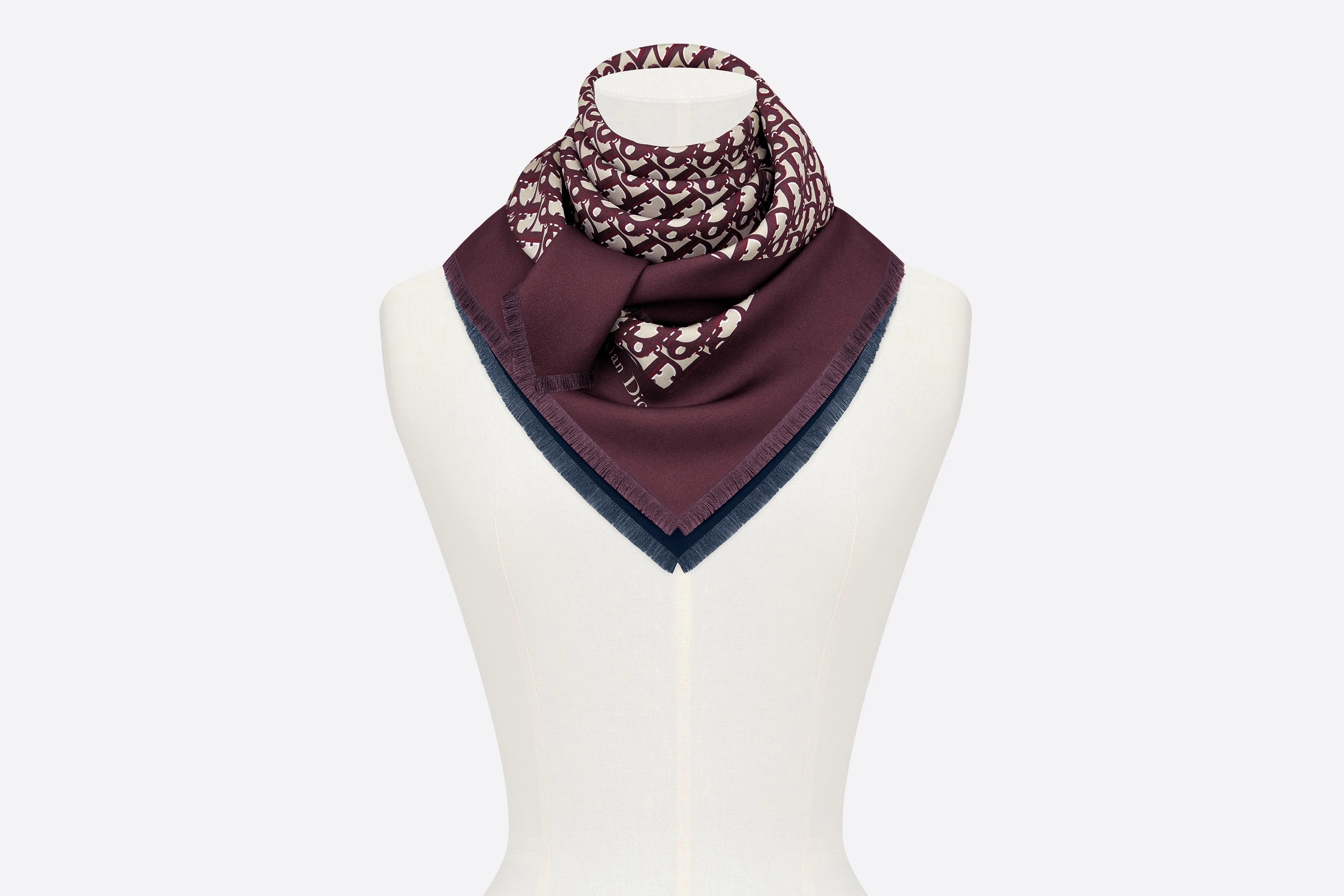 Dior Oblique Diortwin Square Scarf - 3