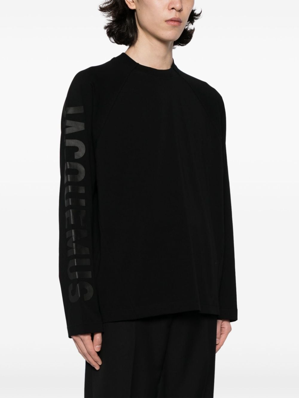 logo-print long-sleeve T-shirt - 3