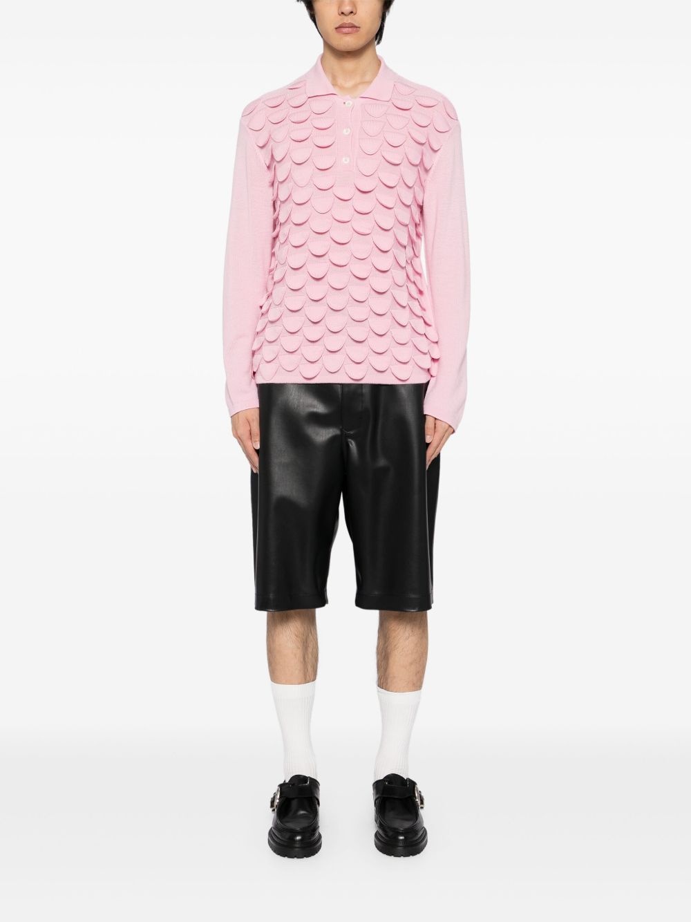 bird feather polo shirt - 2