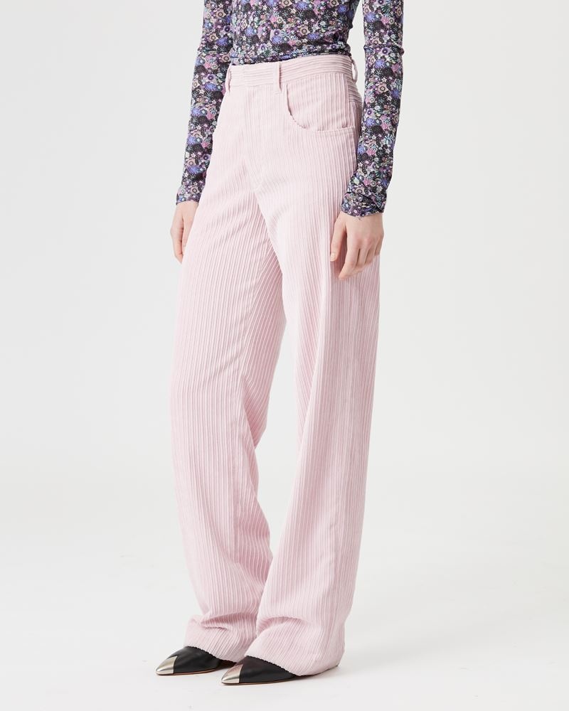 MILORSY CORDUROY VELVET FLARE PANTS - 4