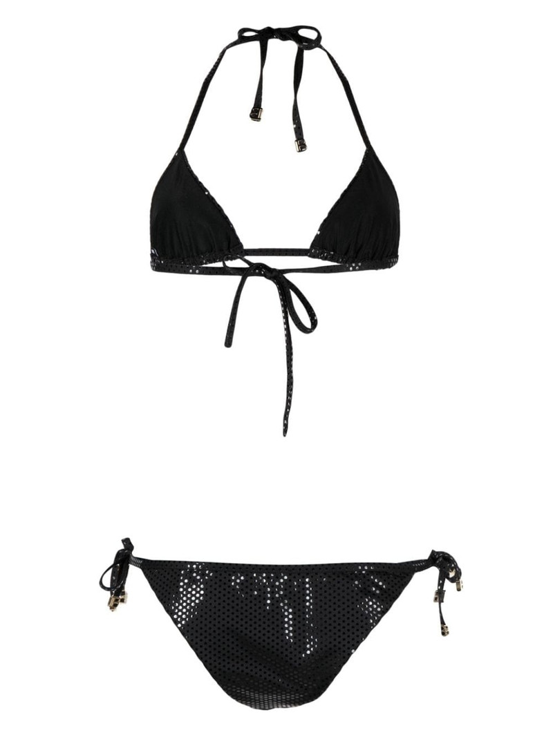 Balmain foiled triangle bikini outlook