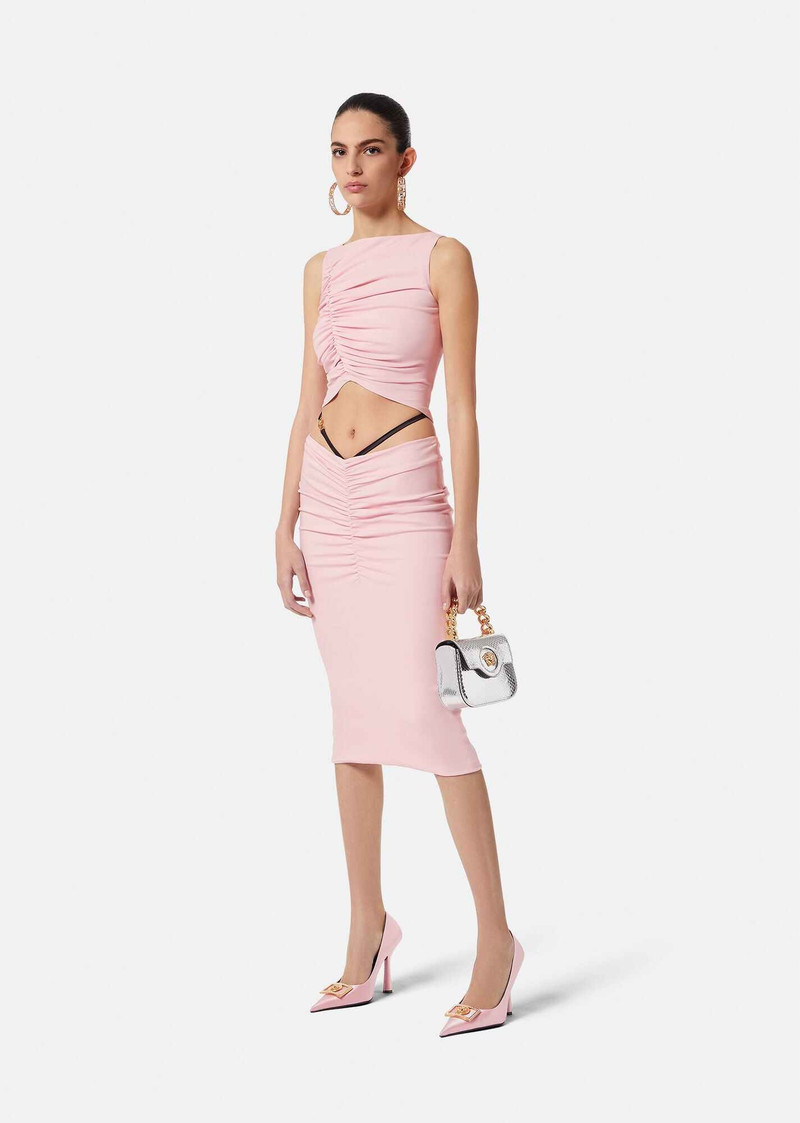 VERSACE Medusa Zipper Crop Top outlook