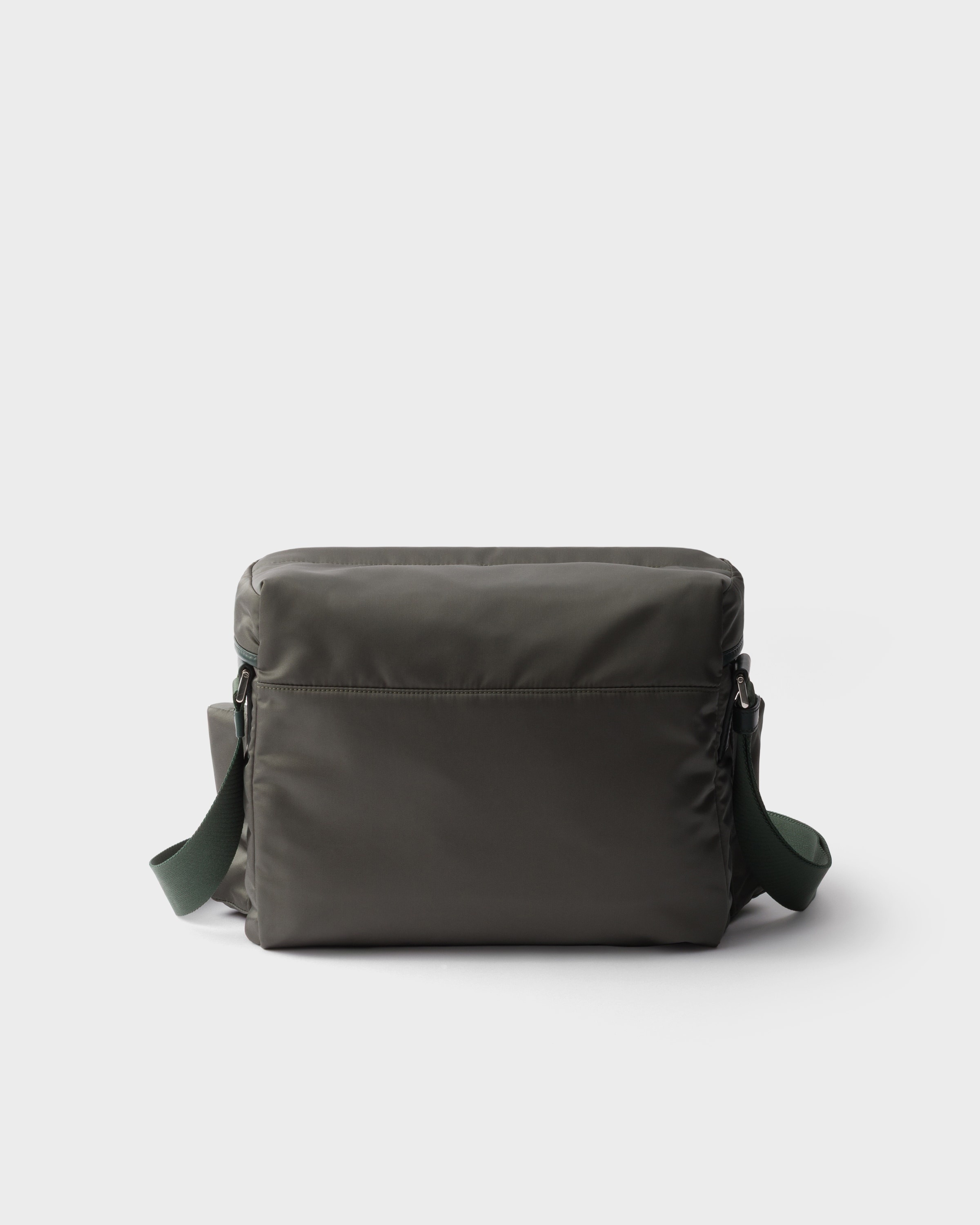Re-Nylon and leather shoulder bag - 3