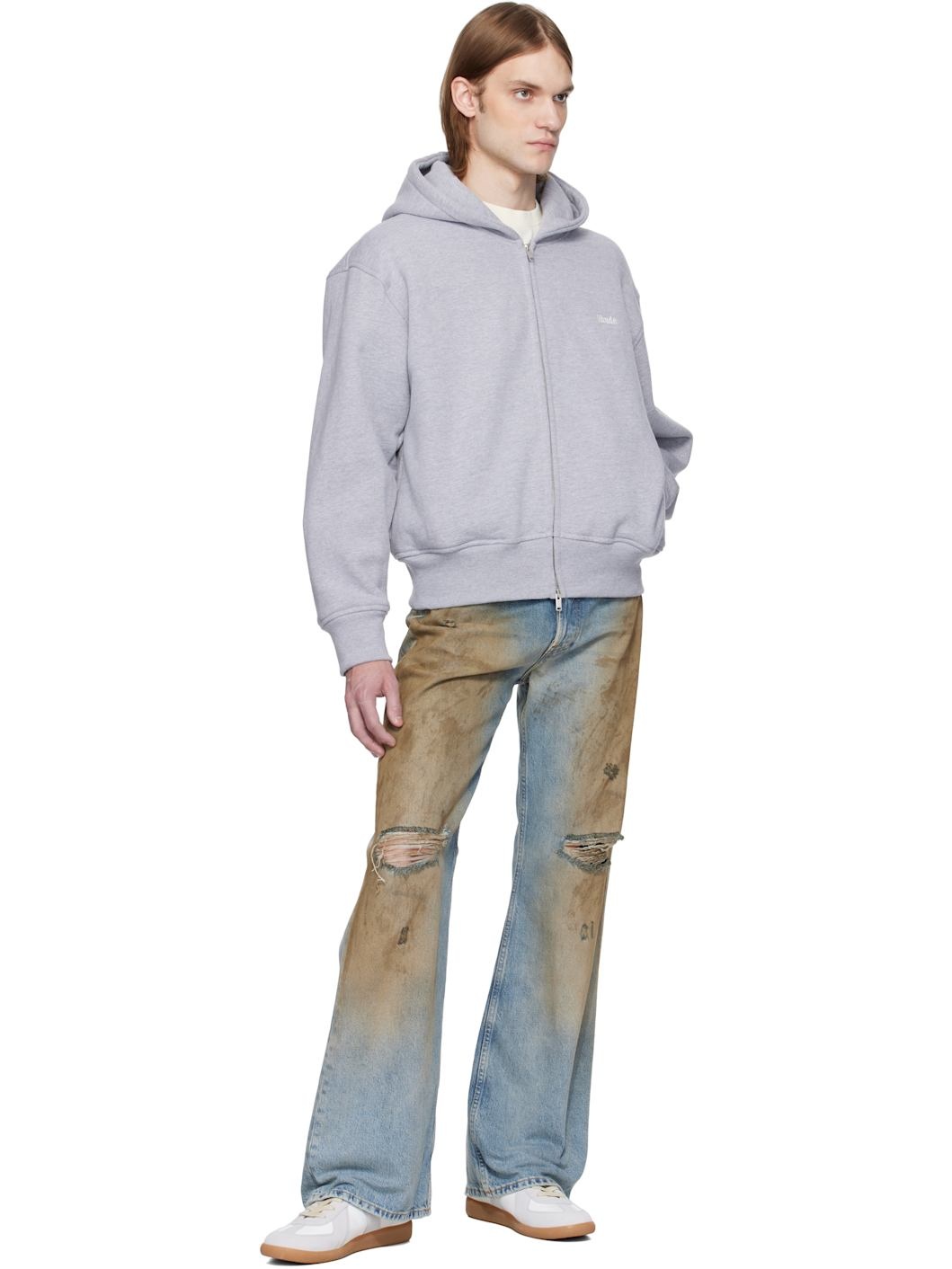 Gray Classique Full-Zip Hoodie - 4