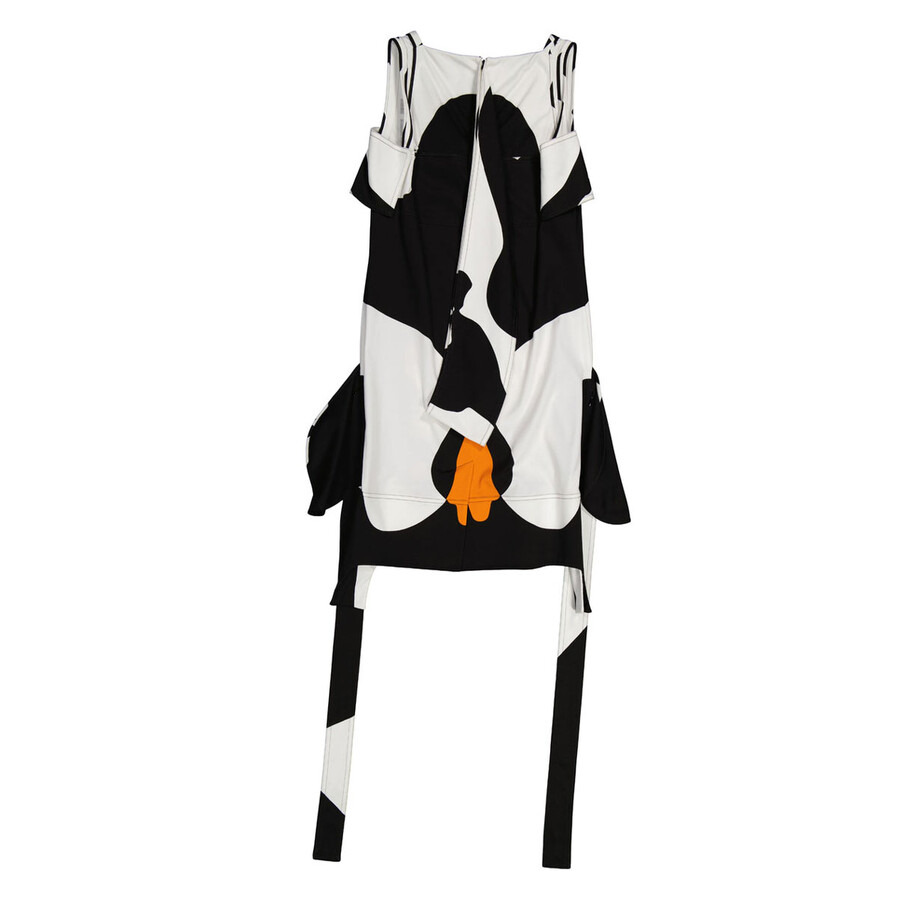Burberry Ladies Slogan Print Sleeveless Cotton Dress - 7