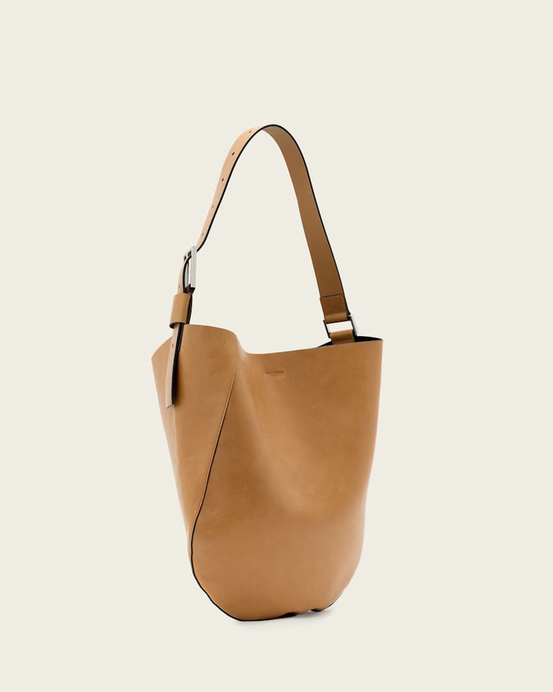 LUNA LEATHER HOBO SHOULDER BAG 4