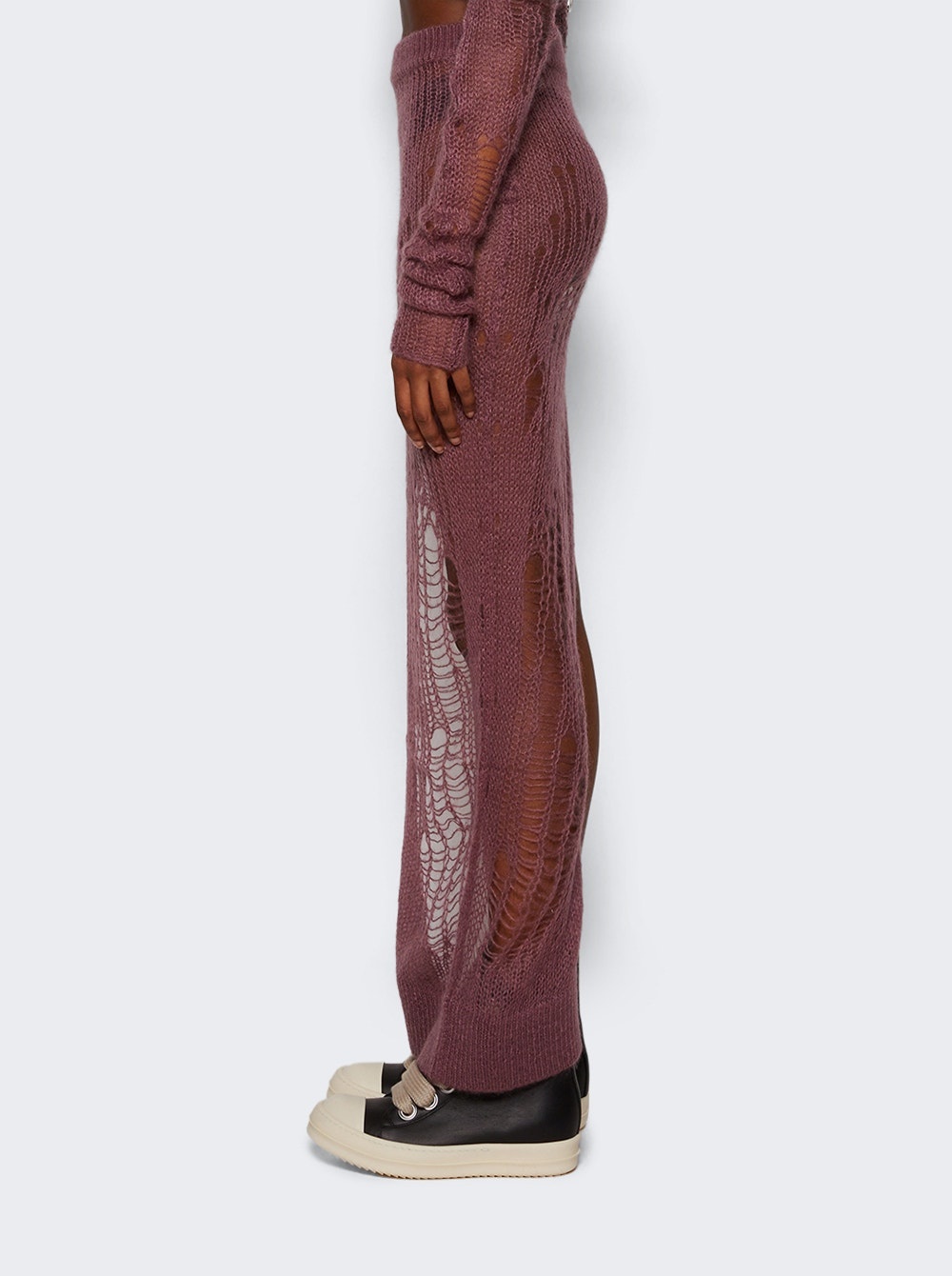 Spider Distressed Maxi Skirt Thulian - 4