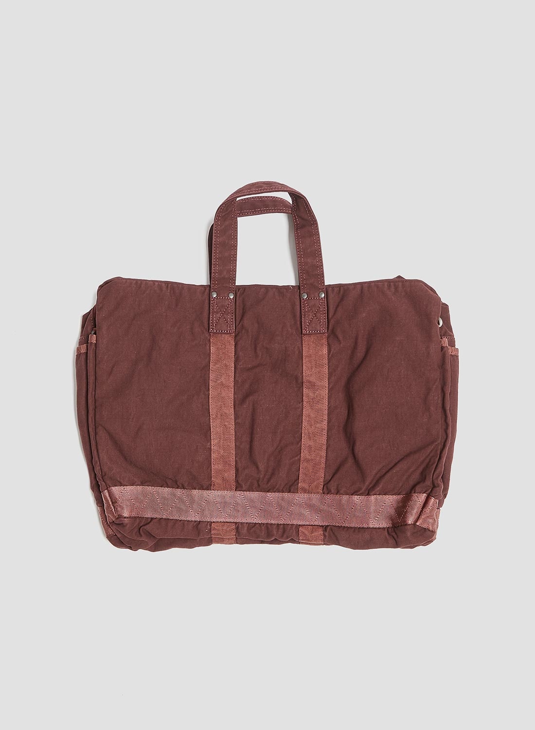 Porter-Yoshida & Co Crag 2Way Boston Bag Small in Burgundy - 3