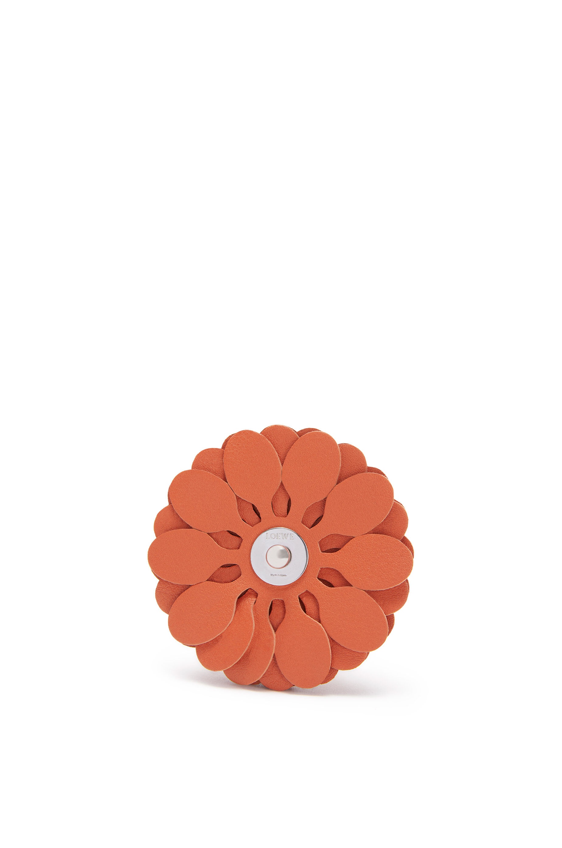 Stud Flower charm in calfskin - 3