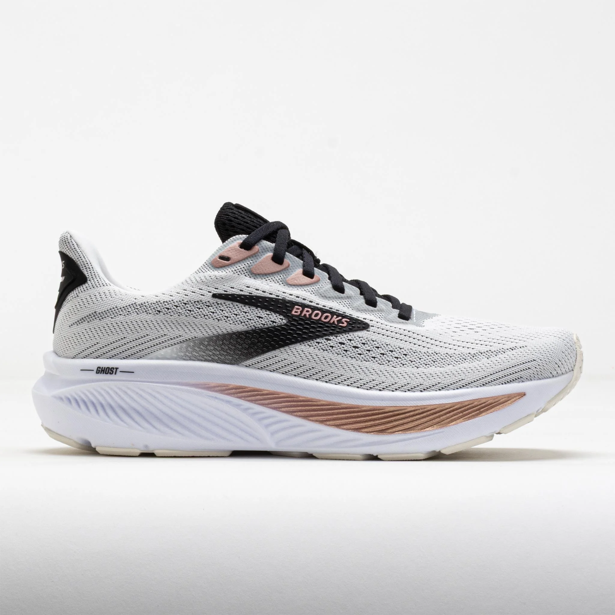 Brooks Ghost 17 Women's White/Black/Rose Gold - 1
