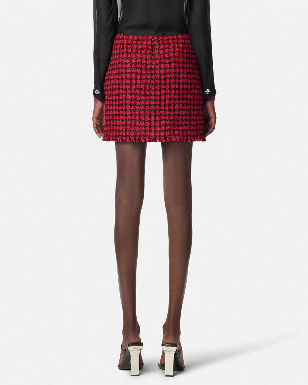Tweed Pencil Skirt - 5
