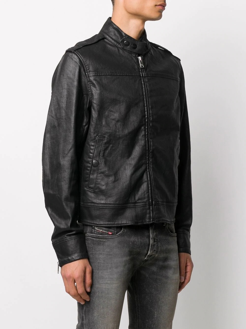 JoggJeans denim biker jacket - 3