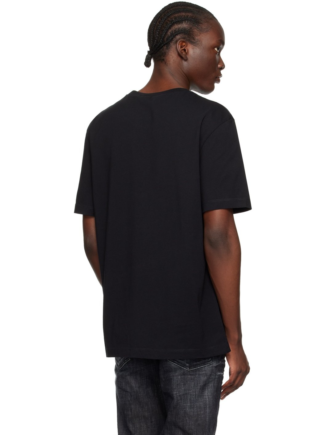 Black Regular Fit T-Shirt - 3