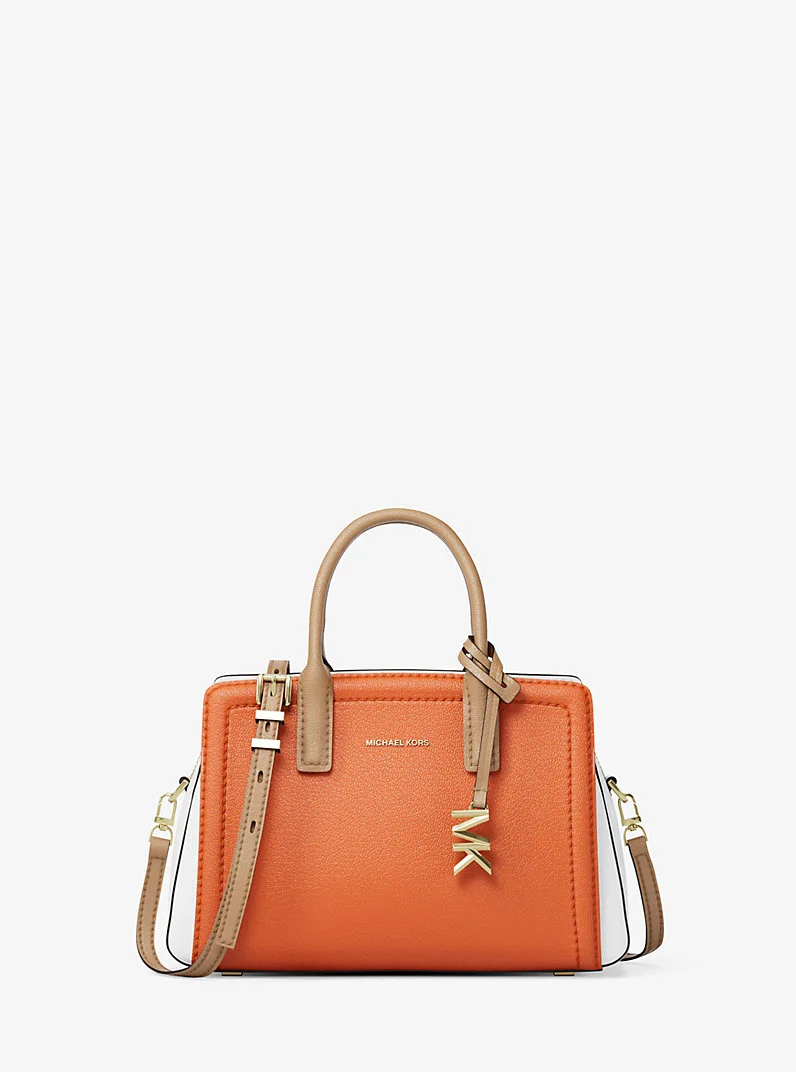 Laila Extra-Small Color-Block Leather Crossbody Bag - 1