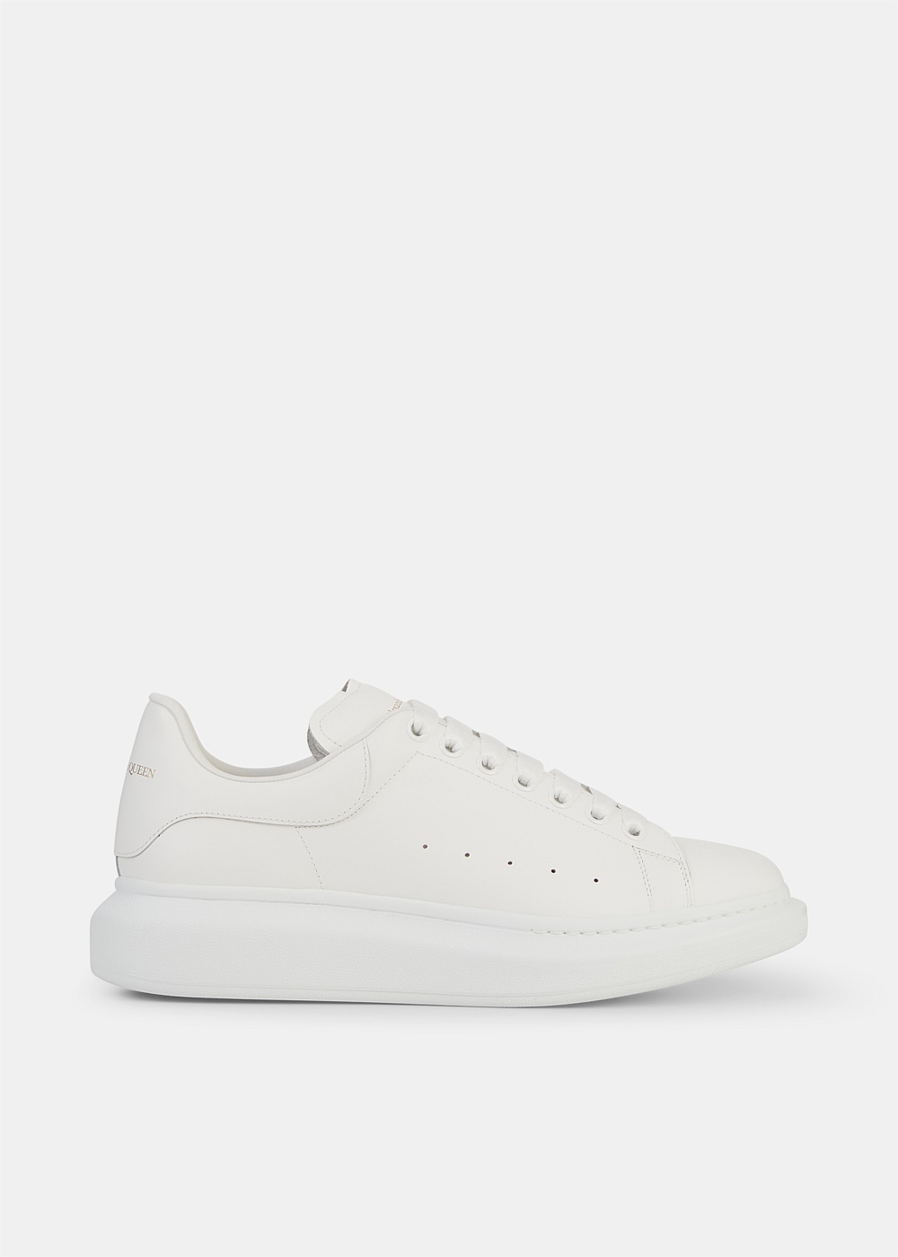 White Oversized Platform Sneakers - 1