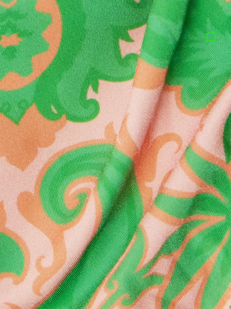 Etro Printed triangle bikini Green outlook