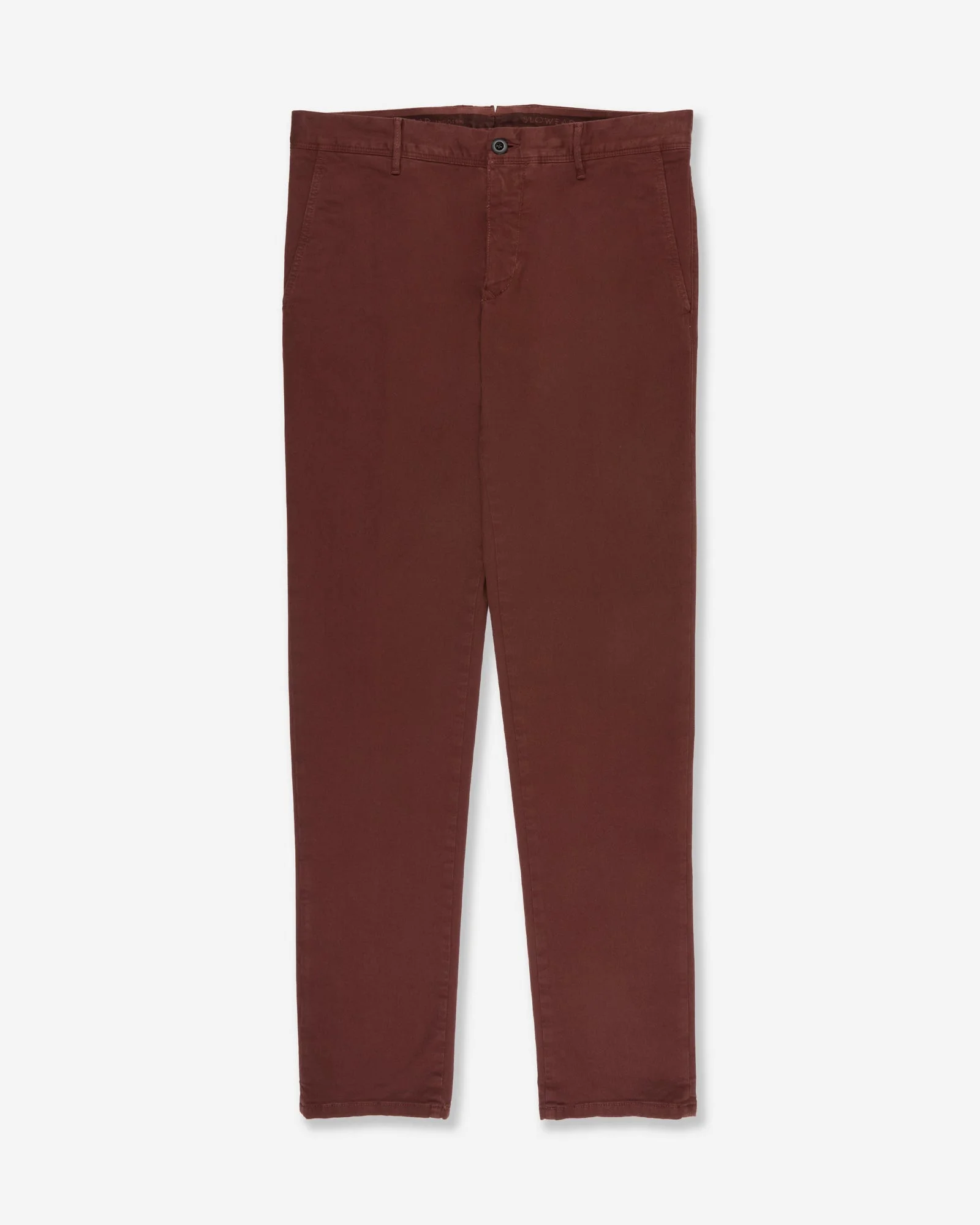 Slim fit organic cotton twill trousers - 1