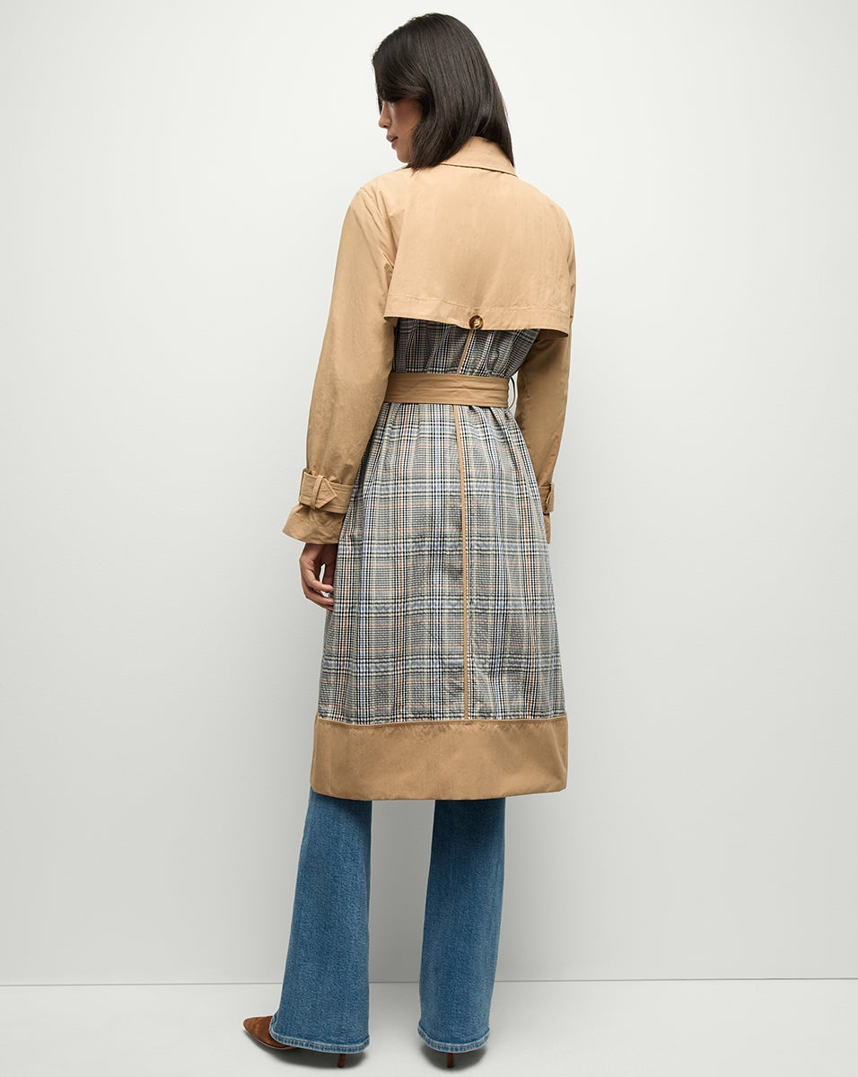 LIAM PATCHWORK TRENCH COAT - 6