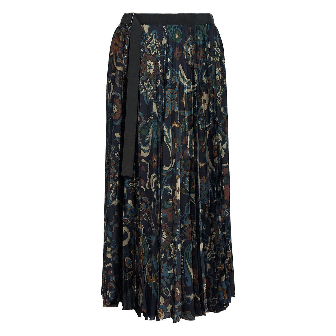 Floral Print Skirt - 1