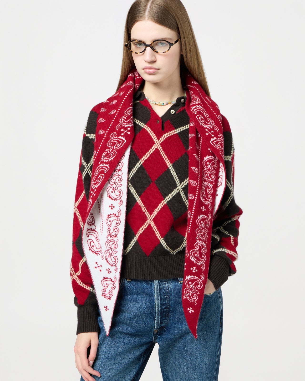 Collegiate Argyle Polo - 5