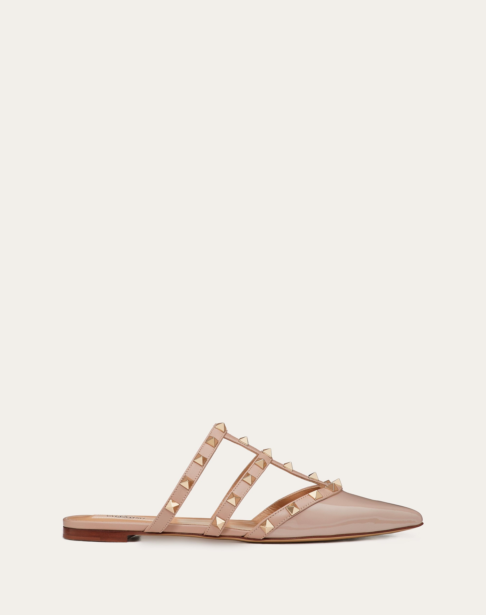 ROCKSTUD PATENT-LEATHER MULE - 1