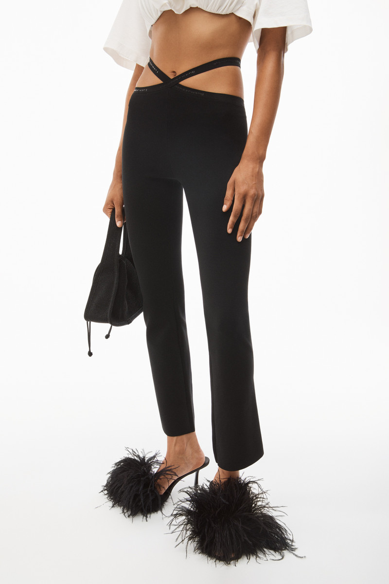 CRISSCROSS LOGO LEGGING IN VISCOSE KNIT 3