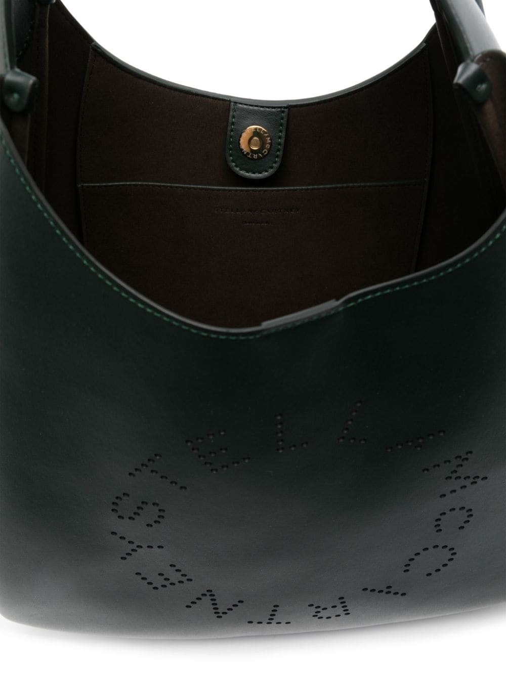 perforated-logo shoulder bag - 5