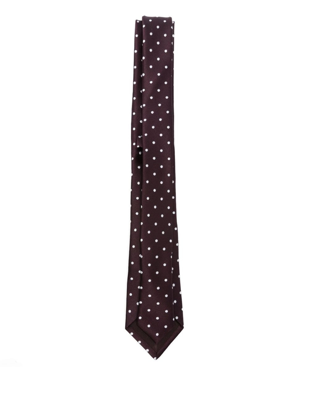 polka-dot silk tie - 2