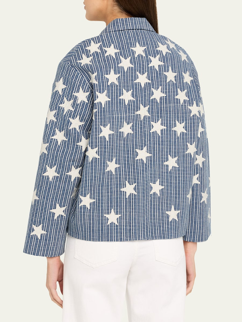 Western Plaid Star Embroidered Jacket 3