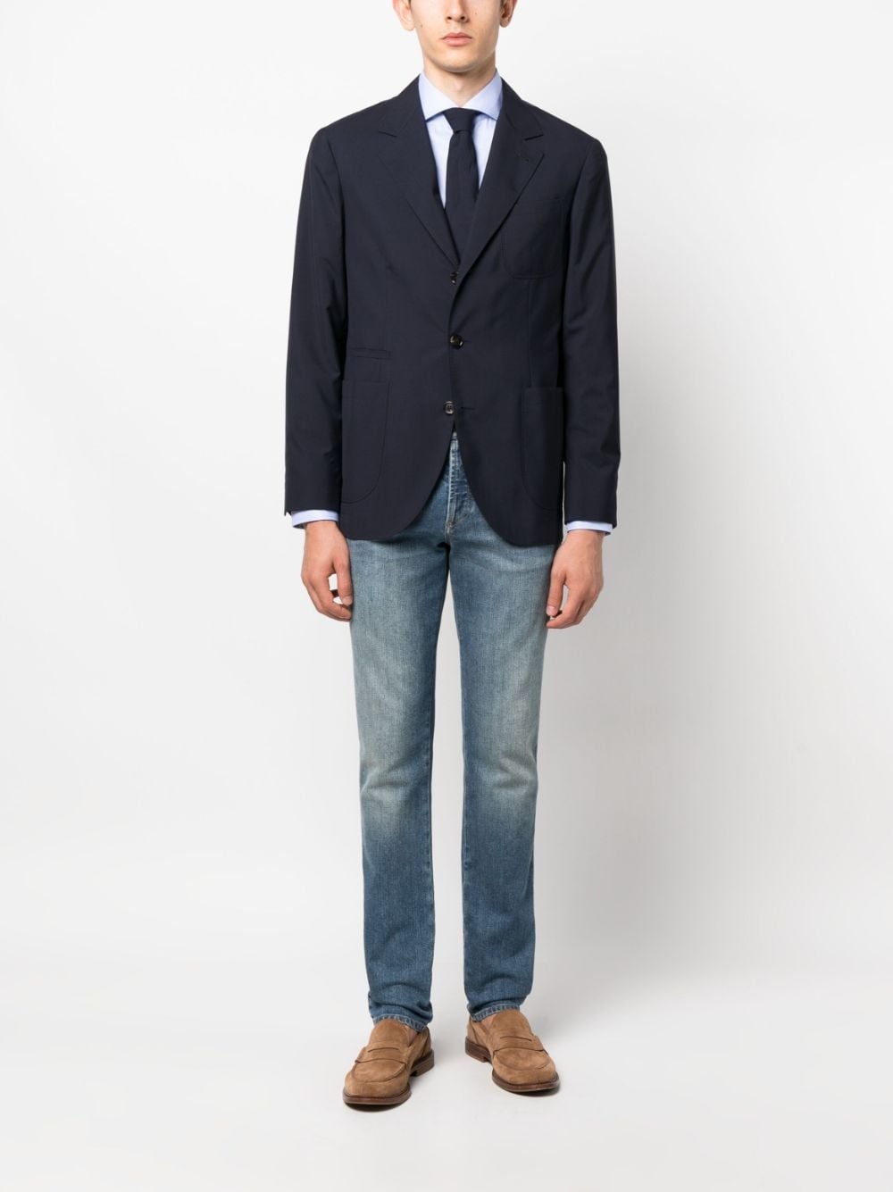 long-sleeved cotton shirt - 2