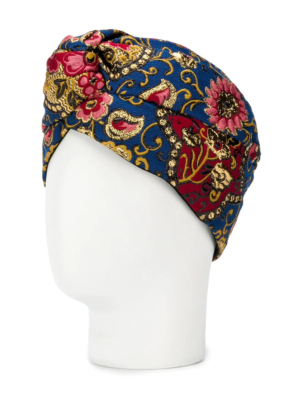 geometric floral jacquard headband - 2