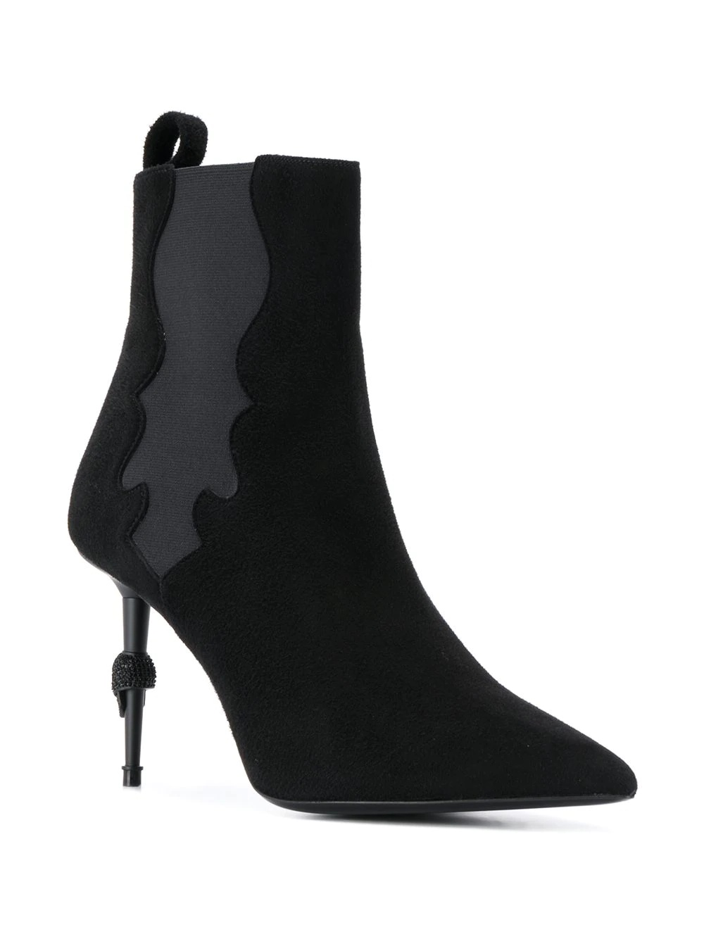 skull stiletto boots - 2