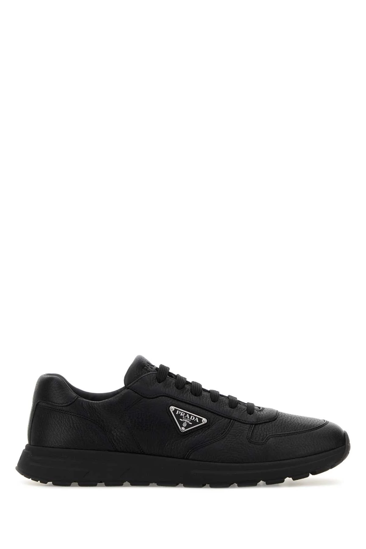 Prada Men Black Leather Prax 2.0 Sneakers - 1
