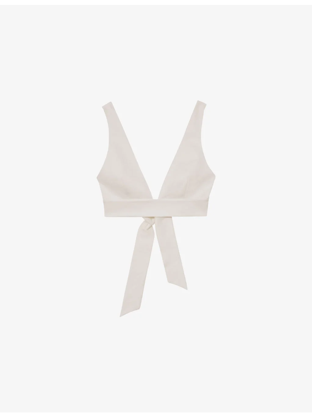 Simone Tie-Back Cropped Cotton Top - 1