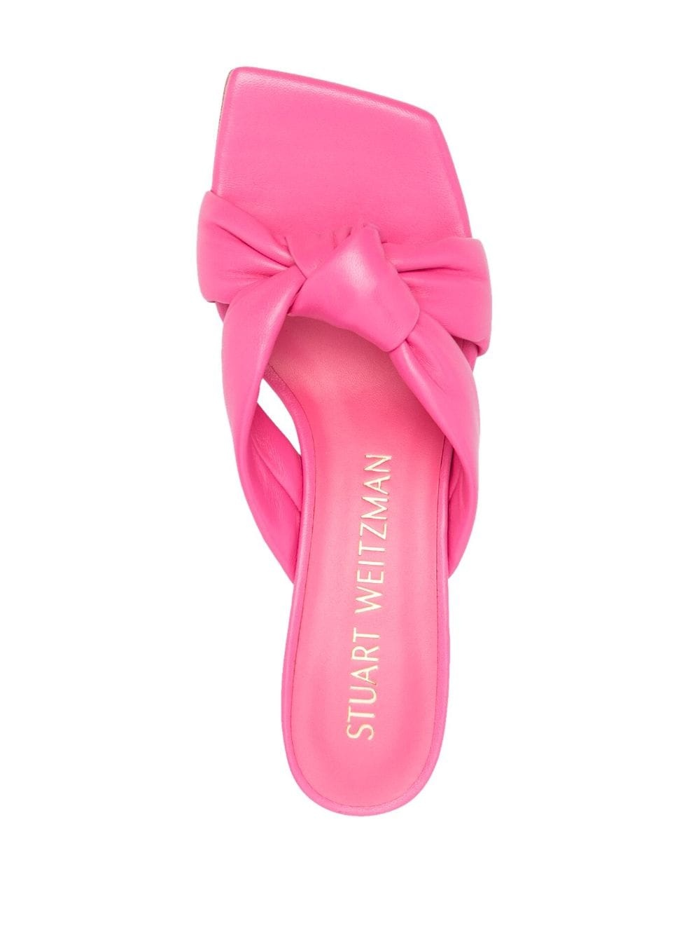 slip-on square-toe sandals - 4