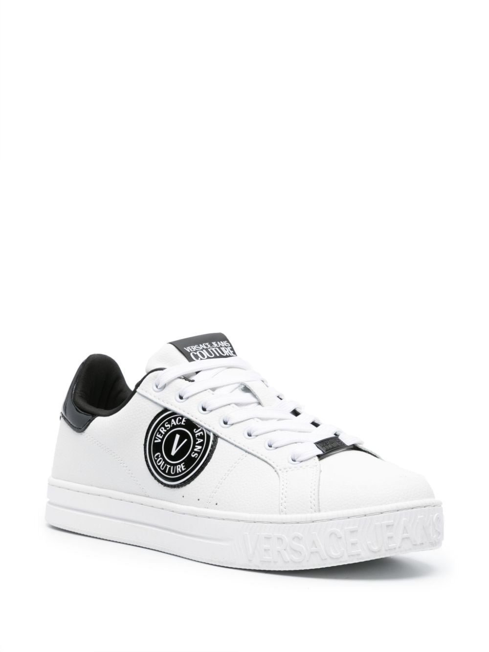 Court 88 logo-patch leather sneakers - 2