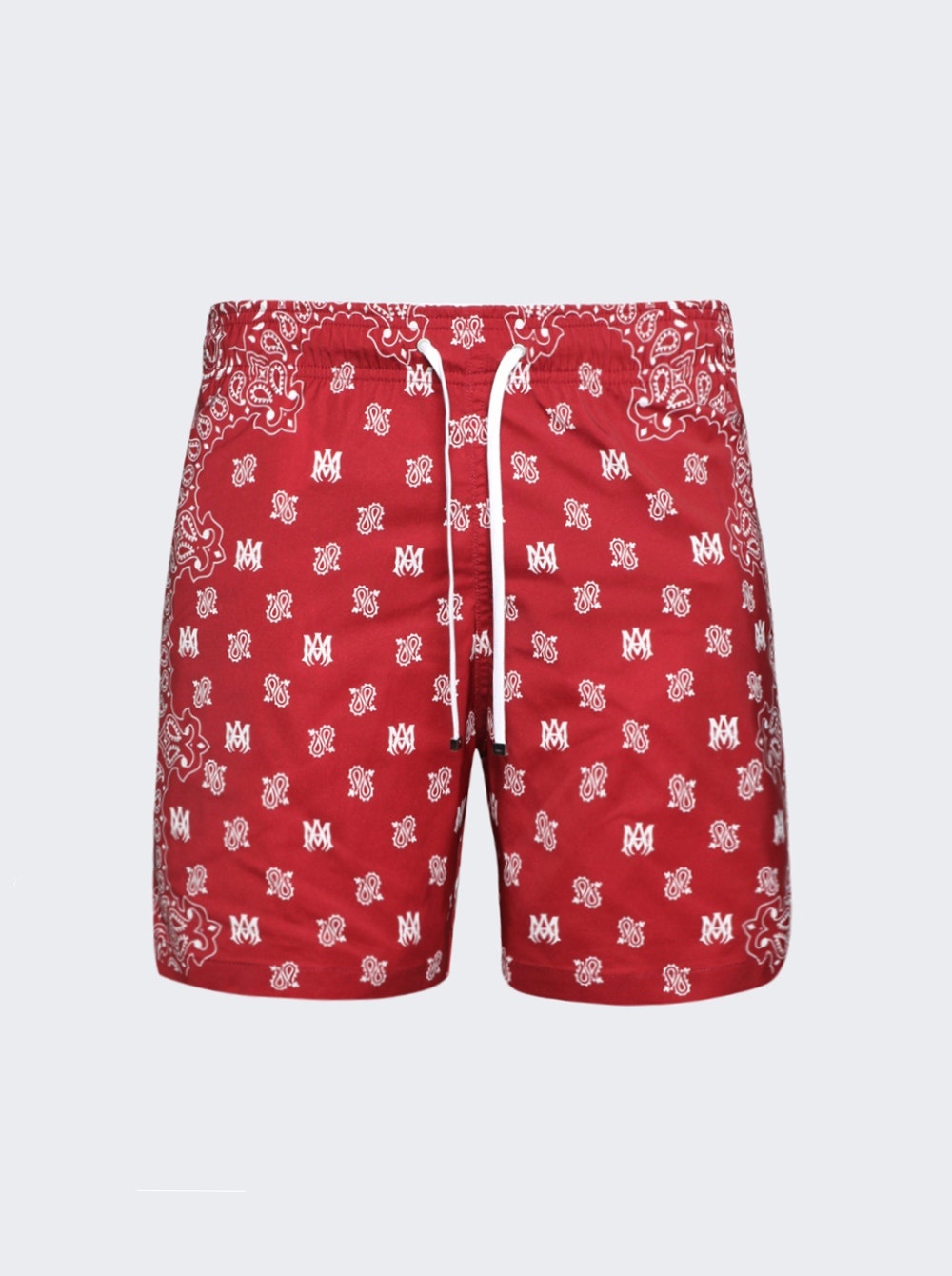 Bandana Paisley Swim Shorts Red - 1