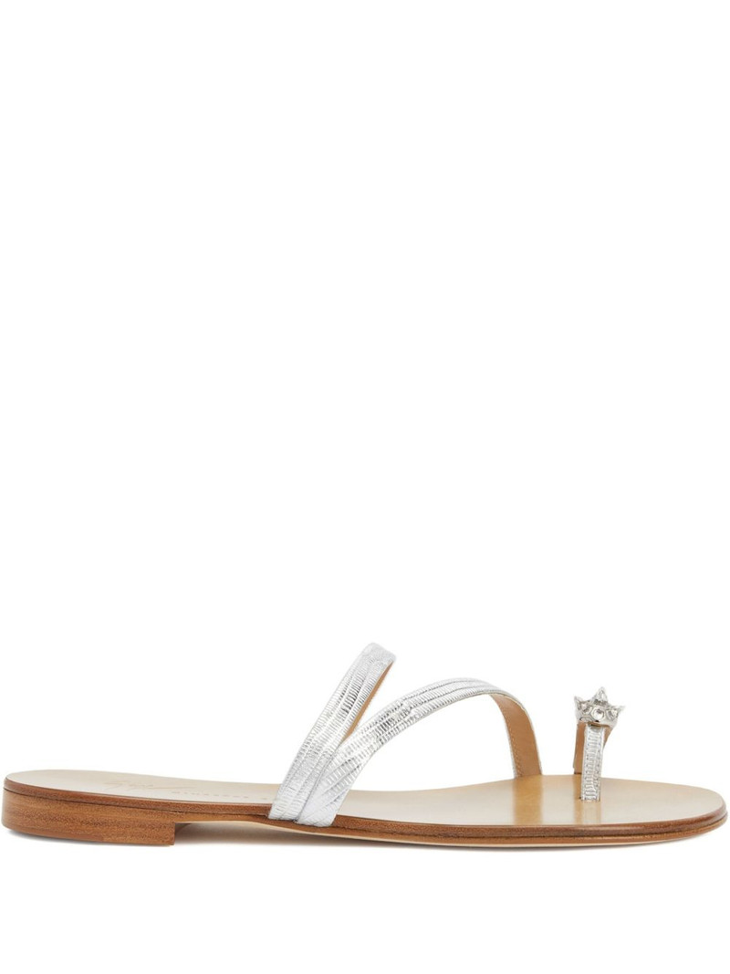 Febe crystal-embellished leather sandals 1