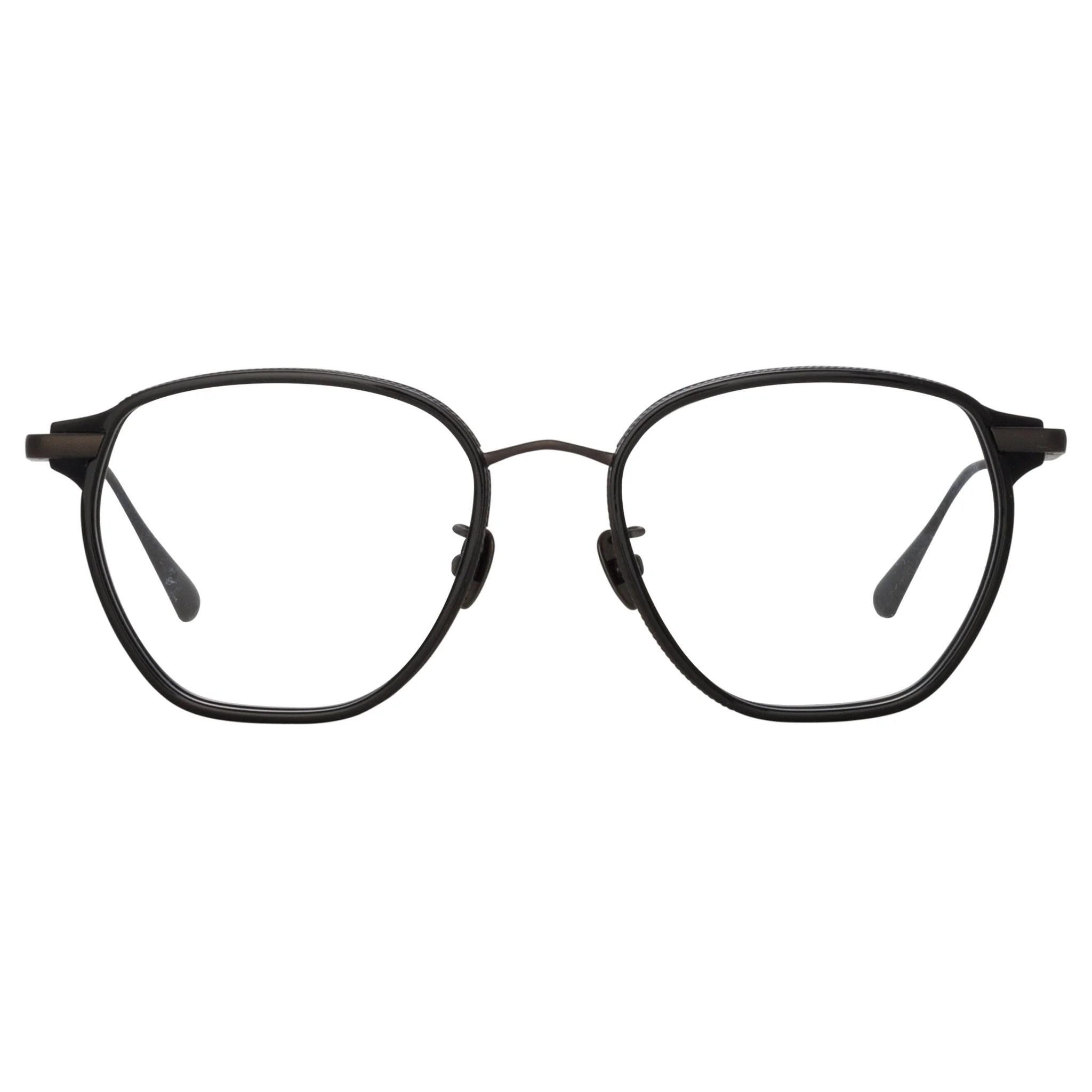 DANILO ANGULAR OPTICAL FRAME IN MATT NICKEL - 1