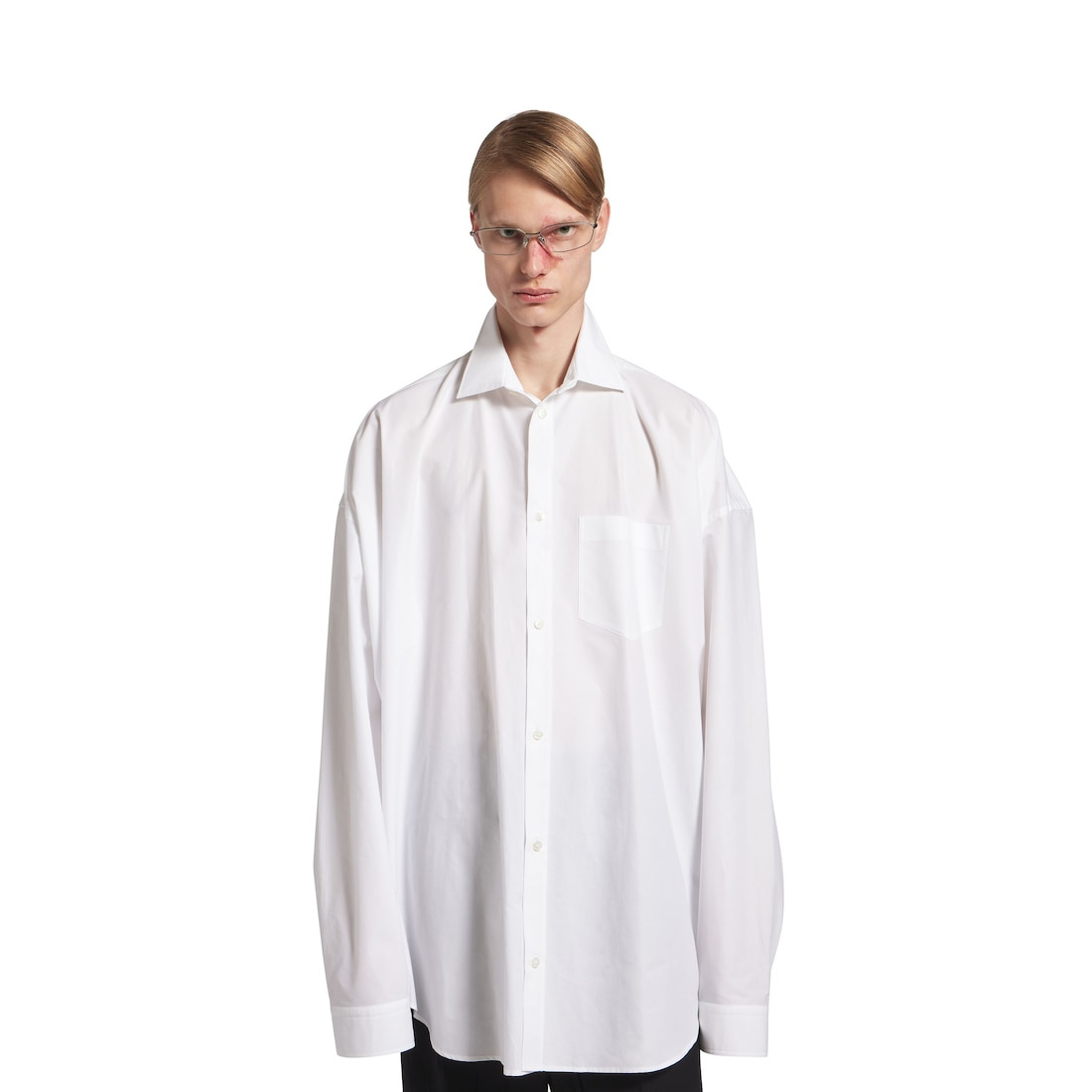 Men's Cocoon Shirt in White - 5