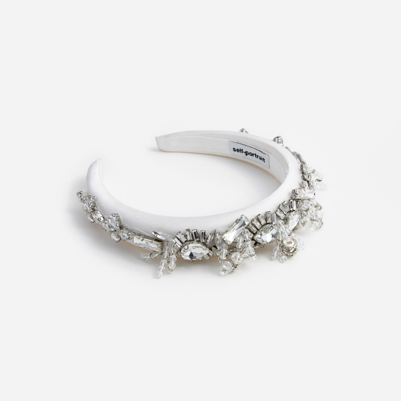 Embellished Satin Headband - 1