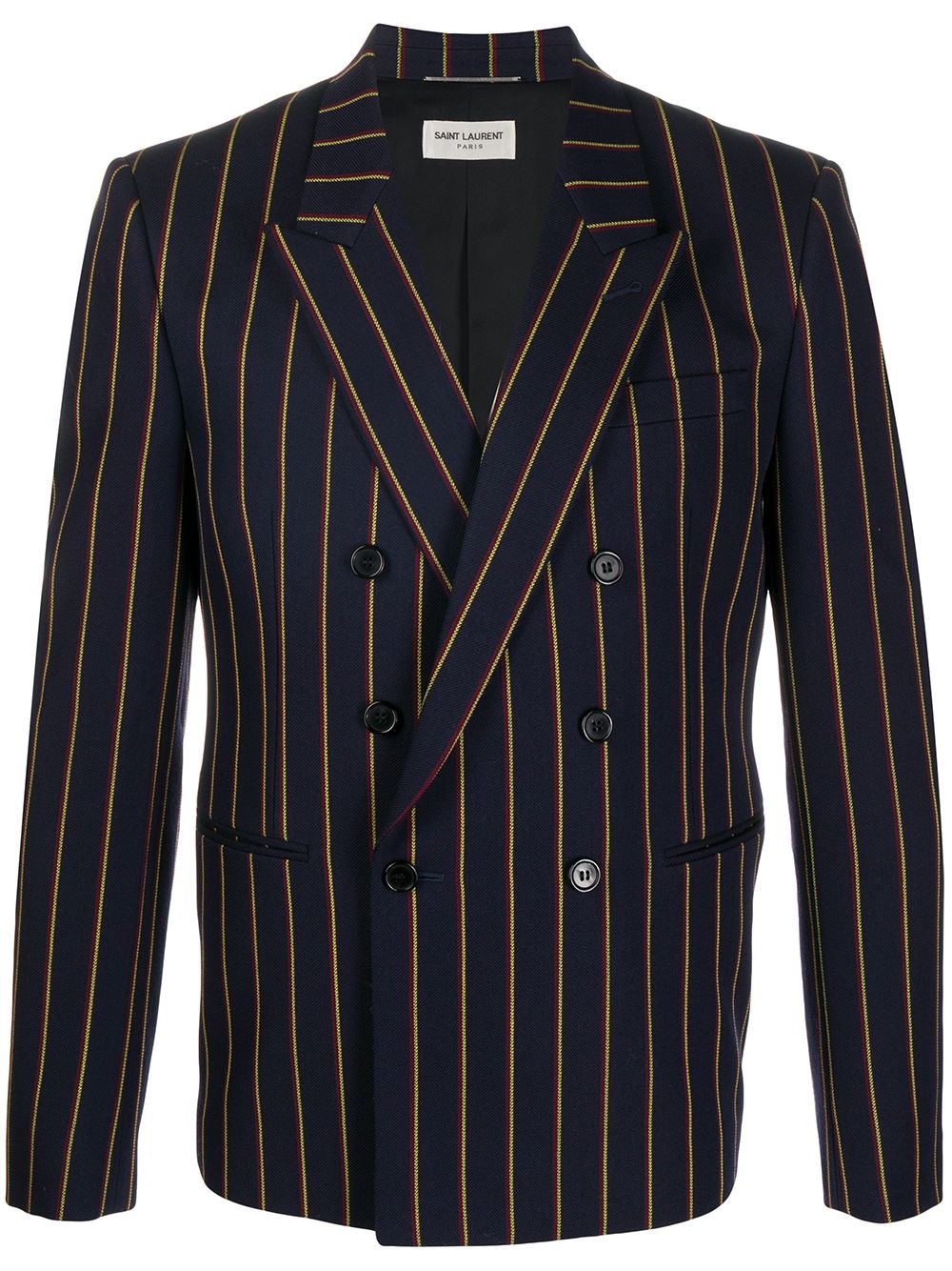 striped double-breasted blazer  - 1