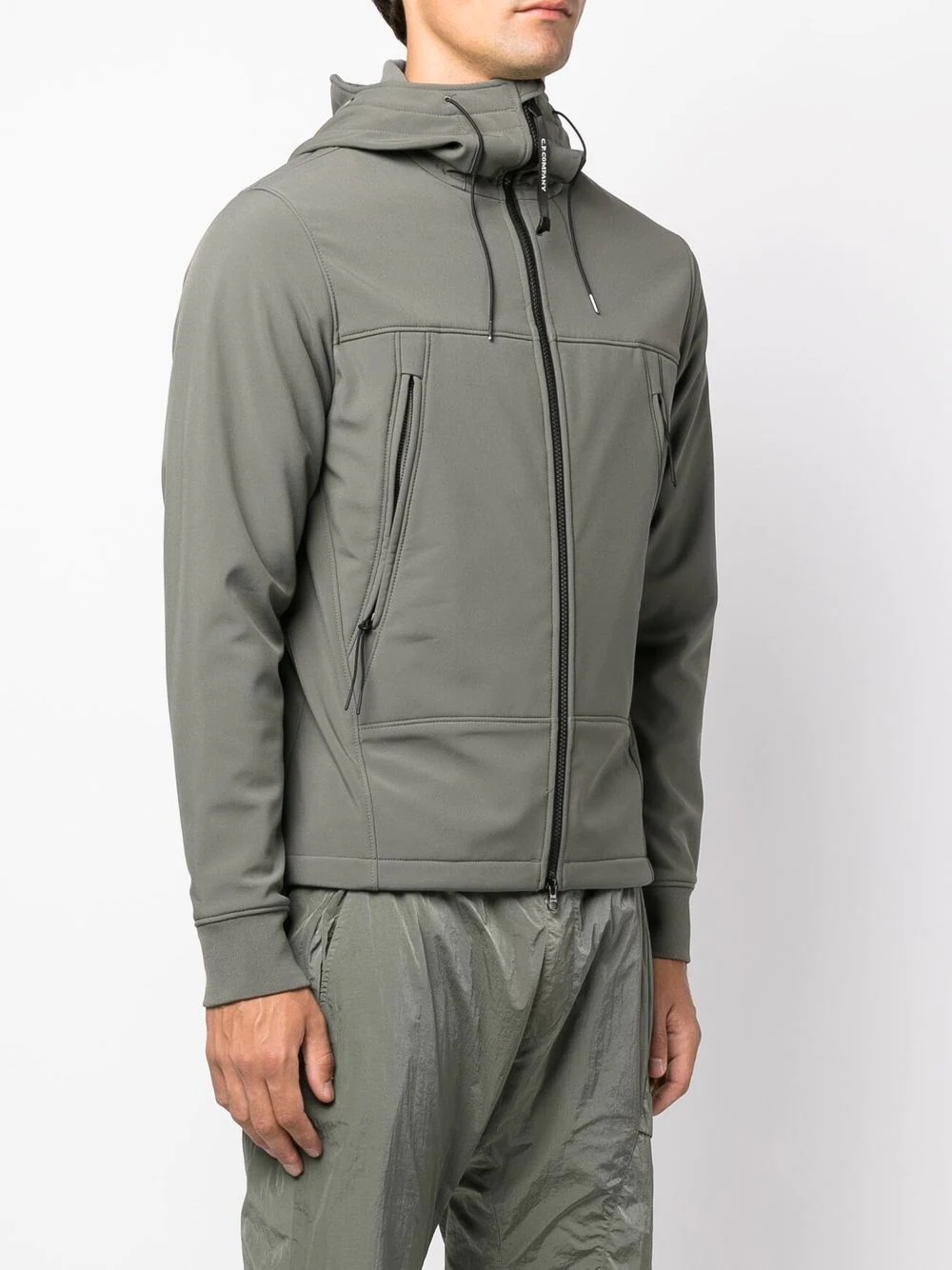 zip-up hooded jacket - 3