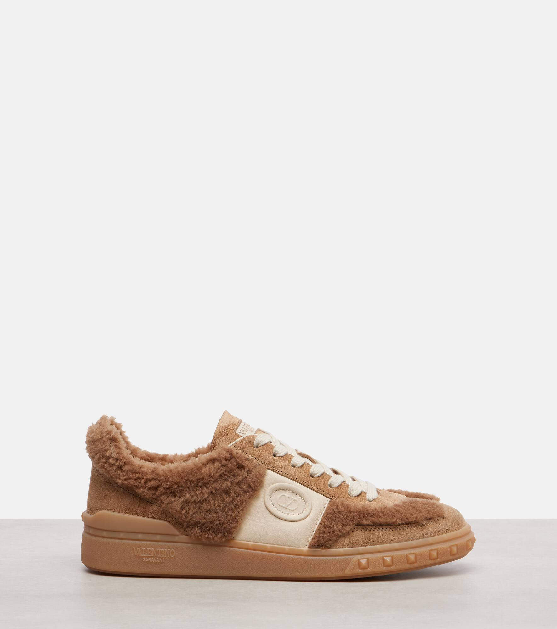 Upvillage suede and faux fur sneakers - 4