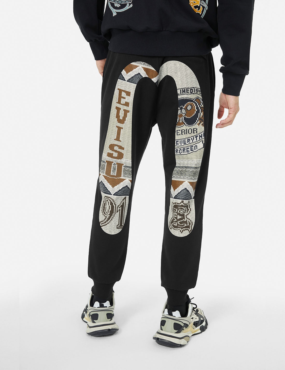 Ethnic Style Daicock Print Regular Fit Sweatpants - 5